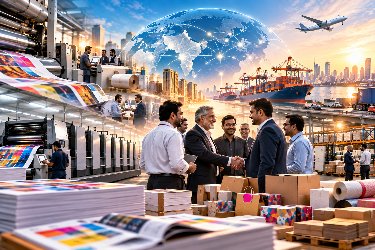 Printing production facility