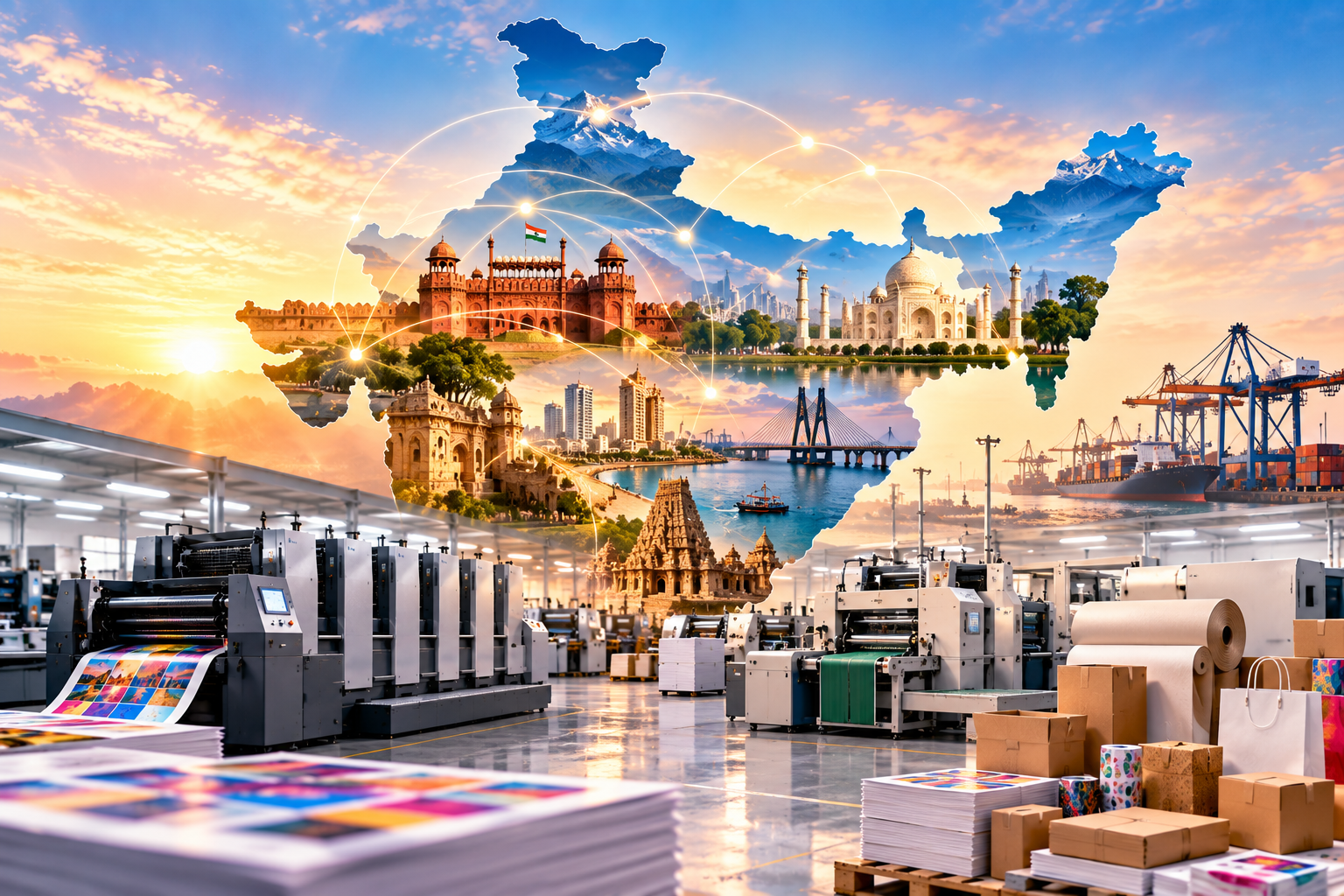 Printing production facility