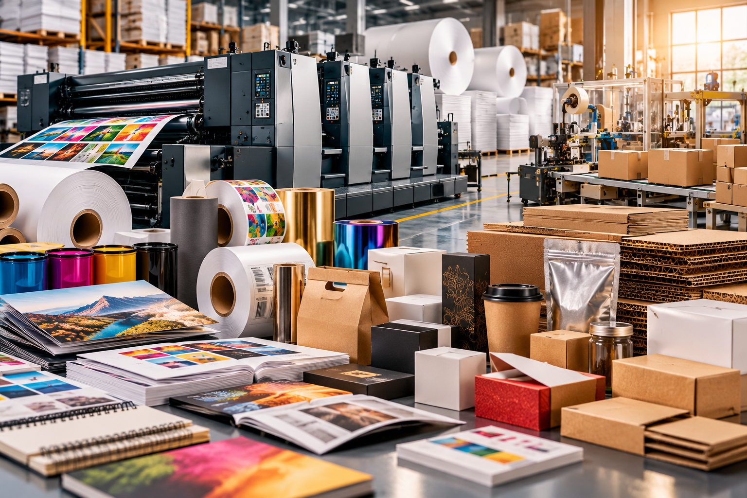 Industrial printing press